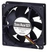8005415177 109P1324S1021, DC Fans DC Axial Fan, 127x127x38mm, 24VDC, Ribless Hirschmann