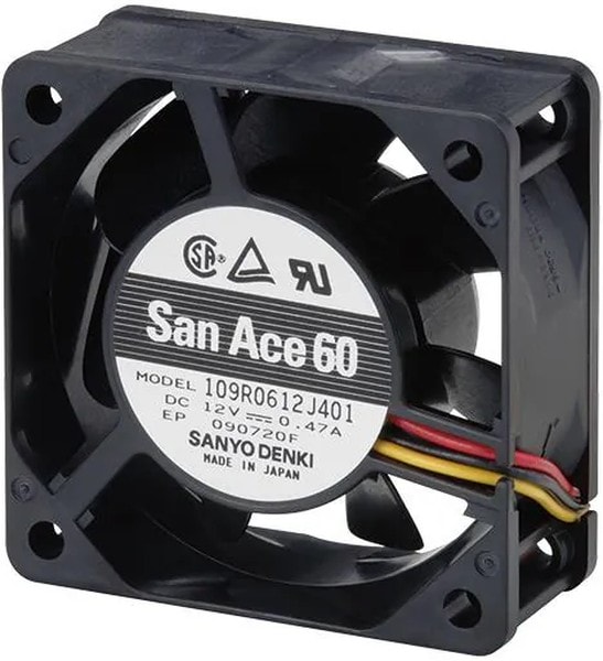 doc046687056 8005998183 109R0812H4D011, FAN AXIAL 80X25MM 12VDC WIRE Hirschmann — изображение 1
