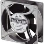 8005919394 109S005UL, Fan Tubeaxial 100VAC Square - 119mm L x 119mm H Ball 95.4 CFM (2.67m³/min) 2 Terminals Hirschmann