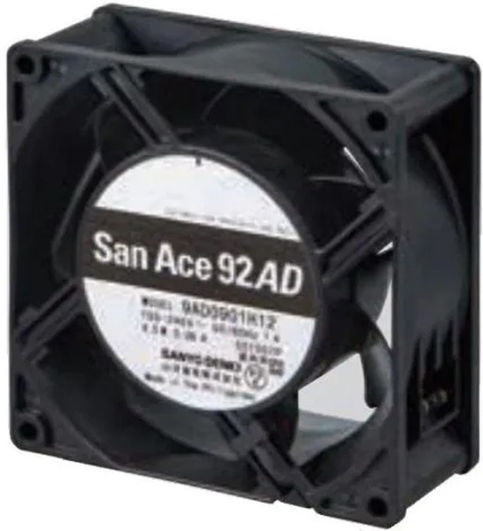 doc046687258 8005415310 9AD0901H1H, EC Fans AC, DC Axial Fan, 92x92x38mm, 100-240VAC, 90Pa, Rib, Low Power, Speed Sensor Hirschmann — изображение 1