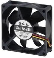 8005548218 9S0812M401, DC Fans DC Axial Fan, 80x80x25mm, 12VDC, Silent Series, Tachometer Hirschmann