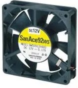 doc046687462 8005415656 9WS0912H401, DC Fans DC Axial Fan, 92x92x25mm, 12VDC, 48.7CFM, 2.04W, 33dBA, Splash Proof, Tach, IP54 Hirschmann — изображение 1