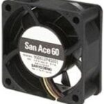 8033818878 9S0612F401, Fan Tubeaxial 12VDC Square - 60mm L x 60mm H Ball 17.3 CFM (0.484m³/min) 3 Wire Leads Hirschmann
