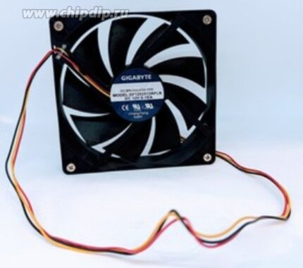 8022521770 Вентилятор GIGABYTE DF1202512RFLN DC 12V 0.16A 120x25 3pin () Hirschmann