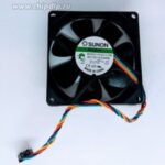 8022521780 Вентилятор Sunon MF80201VX-Q010-S99 DC 12V 3.84W 0.32A 80x20 4pin Hirschmann