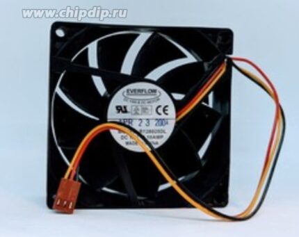 8022521786 Вентилятор everflow R128025DL DC 12V 0.10A 80x25 3pin () Hirschmann