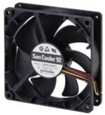 8007834949 9A0924S402, DC Fans Axial Fan, 92x92x25mm, 24VDC, 58.6CFM, 3.6W, 39dBA, Wire, Lock Rotor Sensor Hirschmann — изображение 2