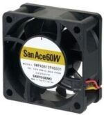 8008679258 9WPA0624P4G001, Fan Tubeaxial 24VDC Square - 60mm L x 60mm H Ball 53.7 CFM (1.50m³/min) 4 Wire Leads Hirschmann — изображение 2