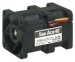 8008622328 9CRH0412P5J001, Fan Tubeaxial (Dual) 12VDC Square - 40mm L x 40mm H Ball 32.9 CFM (0.921m³/min) 4 Wire Leads per Fan Hirschmann — изображение 6