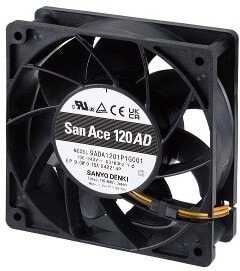 doc046738250 8028588039 9ADA1201G1002, EC Fans AC, DC Axial Fan, 120x120x38mm, 100-240VAC, 138CFM, 9W, 52dBA, 4400RPM, Ball Hirschmann — изображение 1