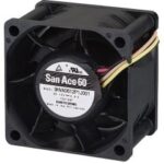 8022467950 9HVA0612P1J001, DC Fans DC Axial Fan, 60x60x38mm, 12VDC, 2000Pa, High Static Pressure, 4x Wire, Tach/PWM Hirschmann