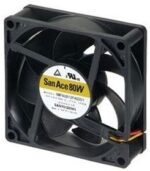 8007003032 9WPA0824P4G001, Fan Tubeaxial 24VDC Square - 80mm L x 80mm H Ball 81.8 CFM (2.29m³/min) 4 Wire Leads Hirschmann — изображение 2