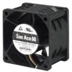 8006391052 9GV0624G1D01, DC Fans DC Axial Fan, 60x60x38mm, 24VDC, Guide Vane, 3x Lead Wires, Locked Rotor Sensor Hirschmann — изображение 2