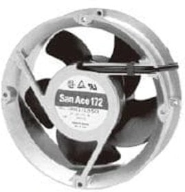 8007497467 109E5712K501, DC Fans DC Axial Fan, 172x150x51mm Round/Sidecut, 12VDC, Ribless, Tachometer Hirschmann