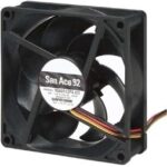 8007765016 9HVB0812P1G0011, DC Fans Fan, 80x80x38mm, 12VDC, Ribless, High Pressure/Airflow, Tach/PWM Hirschmann