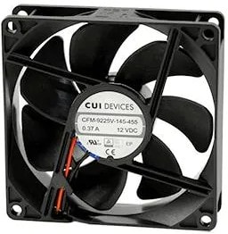 8002862838 CFM-9225V-130-340, 12 V, 161 mA, 92 x 92 x 25 mm, DC Fan Axial Hirschmann