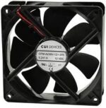 8012146334 CFM-A225V-122-340-20, DC Fans 12Vdc 1.68W 75CFM DC Axial 120x25mm TS Hirschmann