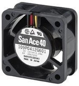 8005415141 109P0424B602, DC Fans DC Axial Fan, 40x40x20mm, 24VDC Hirschmann