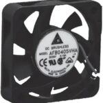 8005987397 AFB0412HA-A, Fan Tubeaxial 12VDC Square - 40mm L x 40mm H Ball 6.9 CFM (0.193m³/min) 2 Wire Leads Hirschmann