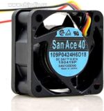 8035597935 Вентилятор Sanyo Denki San Ace 109P0424H6D18 DC 24V 0.07A 3pin 40x20 () Hirschmann — изображение 2