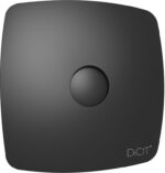 8010570480 RIO 4C Matt black, Вентилятор осевой вытяжной D 98, декоративный 90-06889 Hirschmann