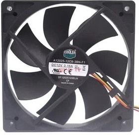 8025134993 Вентилятор Cooler Master A12025-20RB-3BN-F1 DF1202512RFUN DC 12V 0,37A 120x25 3pin Hirschmann