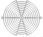8004890762 08125, Fan Accessories 150mm Wire Form Fan Guard, Bright Nickel Chrome Finish Hirschmann — изображение 3