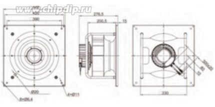 8025401857 Вентилятор Krubo K-EC310-R230-29(K) 230V AC 700W 3.1A () Hirschmann