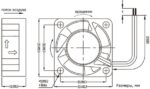8003294804 KF0210B1HR-R, (25*25*10 12V провод), Вентилятор 12В Dc, 25х25х10мм подшипник качения Hirschmann — изображение 4