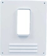 8030467475 Площадка торцевая пластиковая 205x240 фланец 55x110 вертикальная с РЕШЕТКОЙ 511ПВР Hirschmann