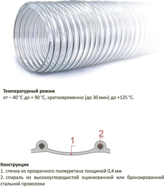 8009614985 Полиуретановый воздуховод PU-400-75/5 Hirschmann — изображение 3