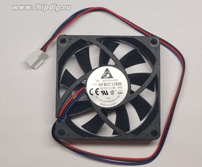 8026948908 Вентилятор Delta Electronics AFB0712MB 12V DC 0.24A 70X15 3pin Hirschmann — изображение 2