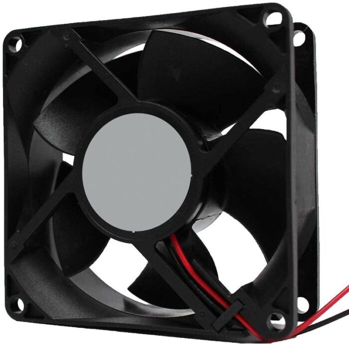8006960612 OD8032-12HBIP68, Fan Tubeaxial 12VDC Square - 80mm L x 80mm H Ball 2 Wire Leads Hirschmann — изображение 2