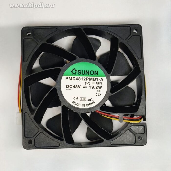 8013888153 Вентилятор SUNON PMD4812PMB1-A (2).F.GN DC 48V 19.2W 120x38 3pin Hirschmann — изображение 2