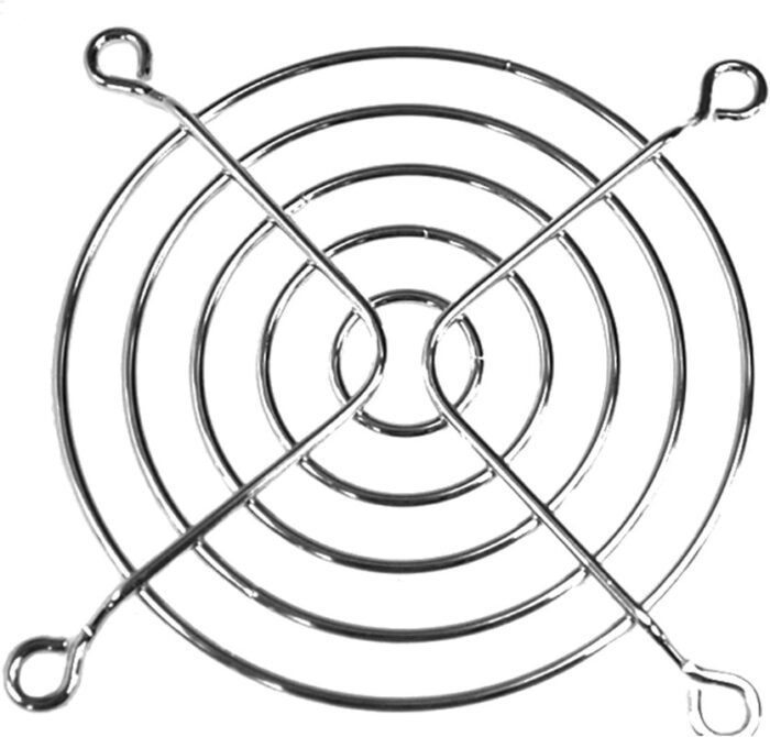 8008713109 G92-16B, 92mm Sq Fan Finger Guard Steel, Modified Epoxy Resin Coating 6 Rings Hirschmann — изображение 2