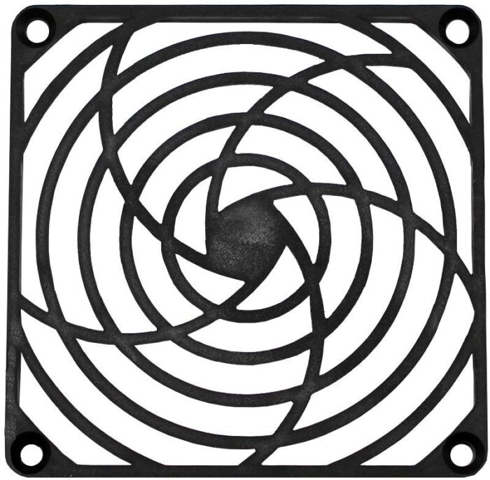 8006086667 G92P, 92mm Sq Fan Grill Guard - Flat Acrylonitrile Butadiene Styrene (ABS) Self Extinguishing Hirschmann — изображение 3
