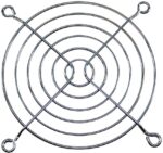 8005960332 G92-16, 92mm Sq Fan Finger Guard Steel, Chrome Plated 6 Rings Hirschmann — изображение 2