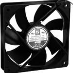 8015579360 OD1225-12HB, DC Axial Fan, 12 V, Square, 120 mm, 25.4 mm, Ball Bearing, 89 CFM Hirschmann