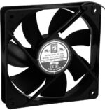 8015579360 OD1225-12HB, DC Axial Fan, 12 V, Square, 120 mm, 25.4 mm, Ball Bearing, 89 CFM Hirschmann
