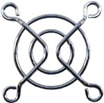 8006925187 G40-2, 40mm Sq Fan Finger Guard Steel, Chrome Plated 2 Rings Hirschmann — изображение 2