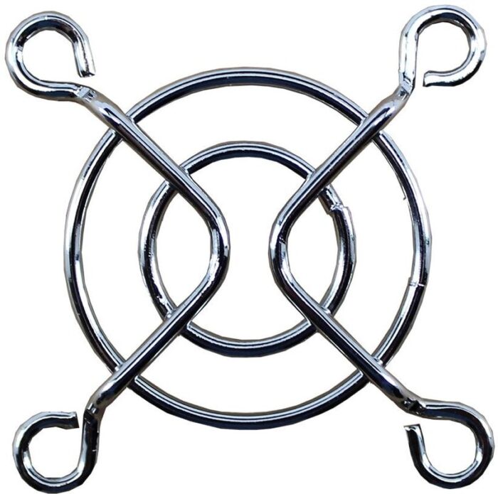 8006925187 G40-2, 40mm Sq Fan Finger Guard Steel, Chrome Plated 2 Rings Hirschmann — изображение 2
