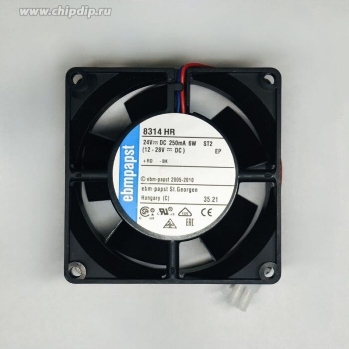 8035597081 Вентилятор Ebmpapst 8314HR 24v 250mA 6W 12-28V 2pin 80x32 Hirschmann — изображение 2
