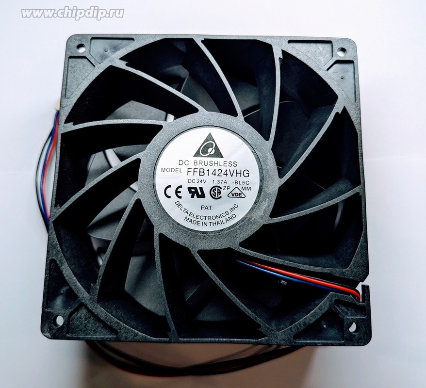 doc048068431 8008964226 Вентилятор Delta Electronics FFB1424VHG 24V DC 1.37A 140X51 3pin Hirschmann — изображение 1