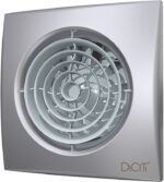 8003300813 AURA 4C Gray metal, Вентилятор осевой вытяжной с обр. клап. D 100 AURA 4C gray metal 87-987 Hirschmann