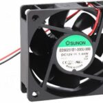 8006467507 EE60251B1-000U-999, Fan Tubeaxial 12VDC Square - 60mm L x 60mm H Ball 23.5 CFM (0.658m³/min) 2 Wire Leads Hirschmann