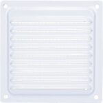 8003766374 Решётка металлическая с сеткой 100x100ВРС, белая Hirschmann
