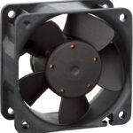 8574732396 614NGHH-F00, DC Axial Fan, 24 V, Square, 60 mm, 25 mm, Sleeve Bearing, 33 CFM Hirschmann