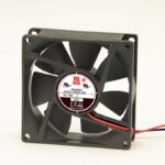 8009693896 Axial Fan, 12 V dc, DC Operation, 68m³/h, 1.8W, 180mA Max, 80 x 80 x 25mm Hirschmann