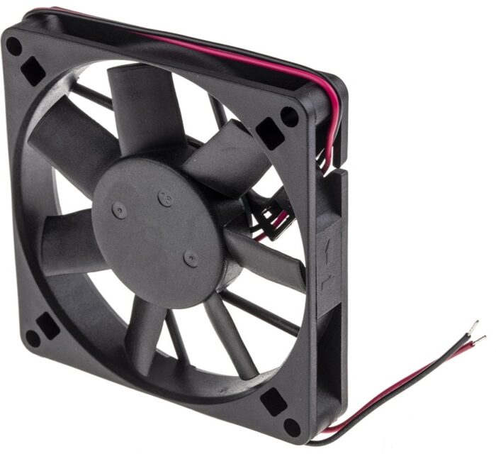 8009693892 Axial Fan, 12 V dc, DC Operation, 39.1m³/h, 1.8W, 120mA Max, 80 x 80 x 15mm Hirschmann — изображение 3