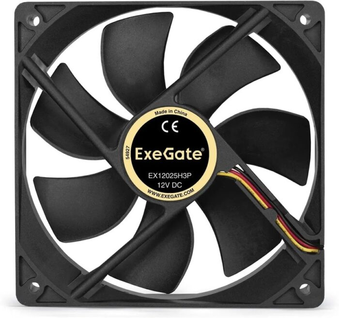 9000939418 EX12025H3P, Вентилятор 12В, 120x120x25 мм, гидродинамический, 3pin, 1200RPM, 27dBA Hirschmann — изображение 9